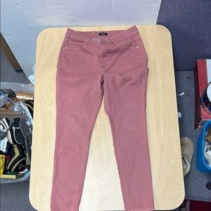 Express Pink Pants 10 R skinny high rise
